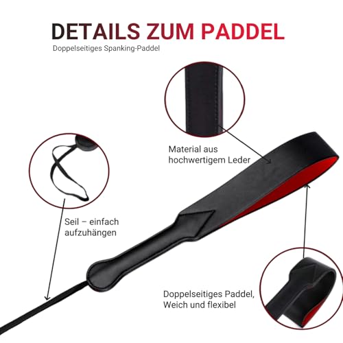 SM Bondage Paddel Erotik Leder Flogger Peitsche Cosplay Sexspielzeug für Erwachsene SM Paddel für Sex Spanking Bondage Zubehör
