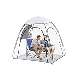QIXING Clear Sports Tent,Camping Tent,Large Size for 2-3 People,Weatherproof Tent, Soccer Tent for Watching Sports Camping Fishing, big