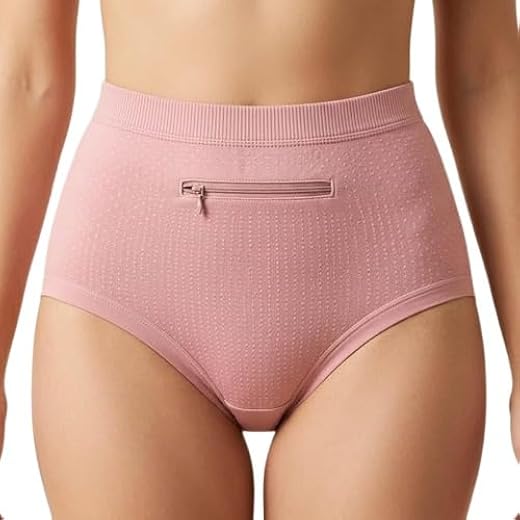MG MART Women's Boyshorts Cotton Full Coverage Zipper Panty, Pack of 1, Underpant Multicolor Innerwear Underwear
