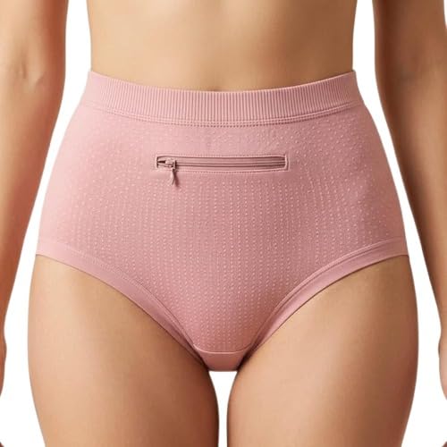 Women's Boyshorts Cotton Full Coverage Zipper Panty, Pack of 1, Underpant Multicolor Innerwear Underwear-image-11