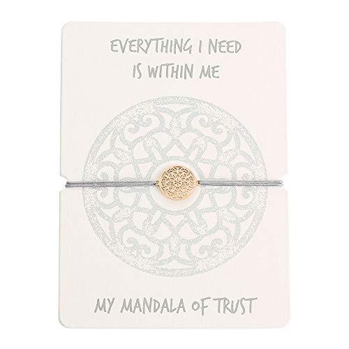 Preisvergleich Produktbild HCA Armband - Mandala des Vertrauens - rosévergoldet