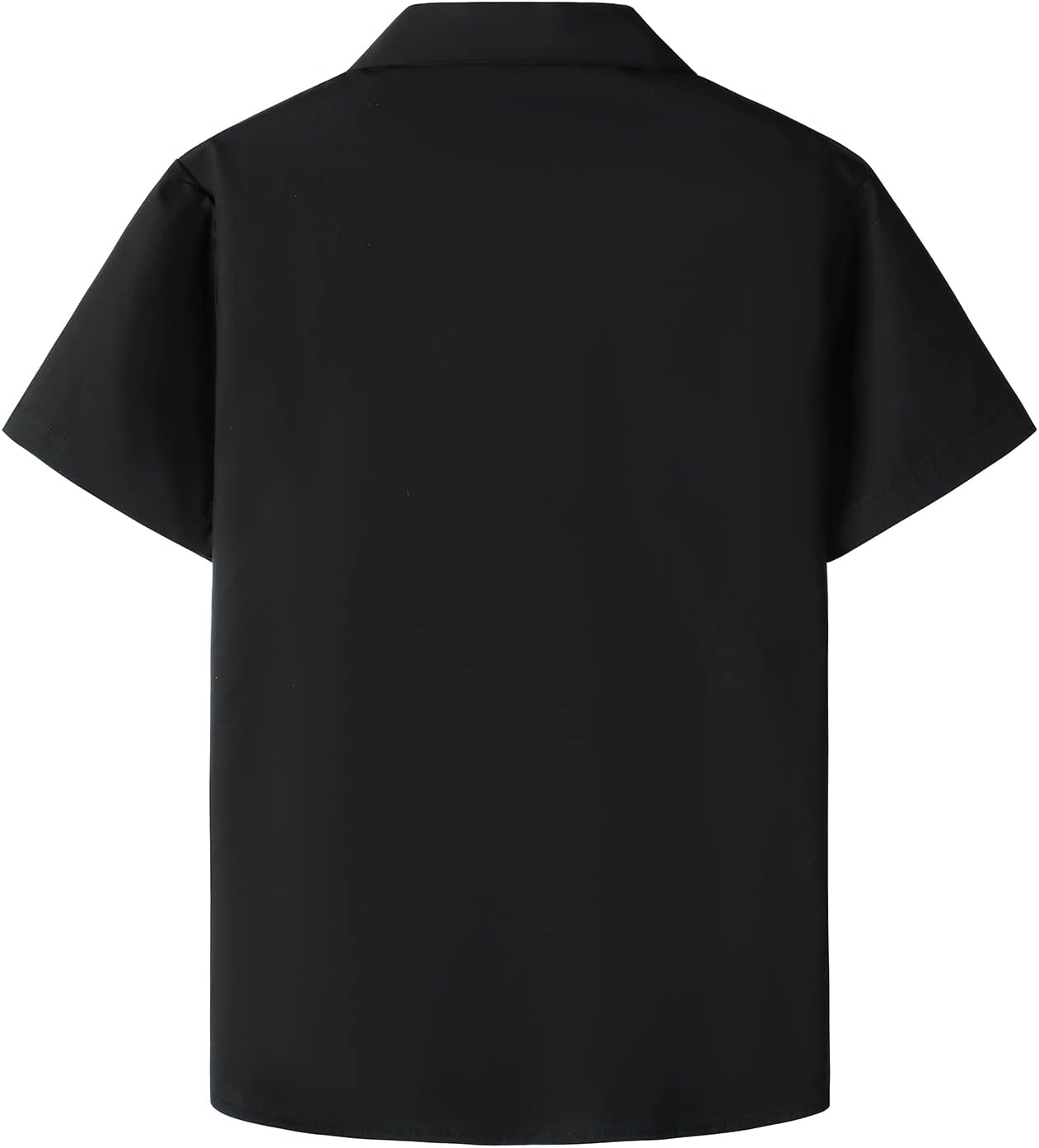 JOGAL Boys Guayabera Shirts Cuban Short Sleeve Casual Button Down Beach Shirt - Image 3