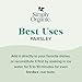 Simply Organic Parsley Flakes, 0.26-Ounce Jar, Fresh, Green-Leafy Taste, Vibrant Color Italian Parsley, Kosher, Organic