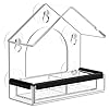 Clear window bird feeder with 5 extra strong suction cups dy skty sturdy and durable acrylic bird feeders for viewing wild bird outside as a bird watching gift outdoor bird feeder and garden decor  urban country home decor