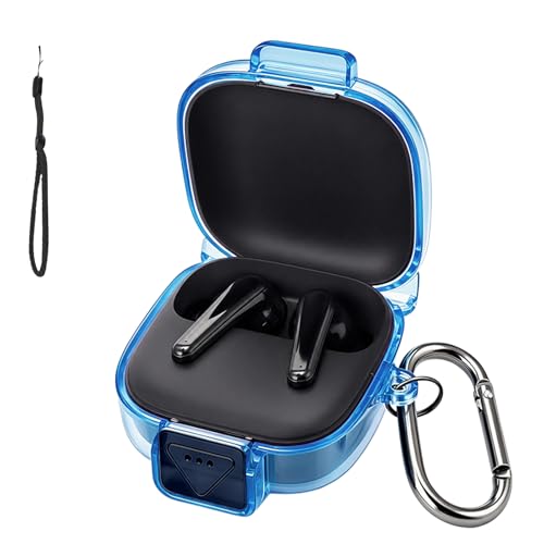 For Anker Soundcore P31i �P�[�X �J�o�[ �yHUKWIMO�z �J���r�i�t��+�X�g���b�v�t�� �ϏՌ� �h�� �h�o �����[�d�\ �S�ʕی� �L�Y�h�~ Anker Soundcore P31i �Ή� [�u���[ ��]