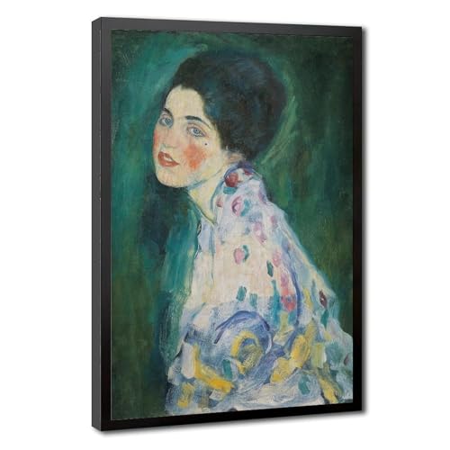 Impression sur toile Klimt Portrait d'une dame pour salon élégant