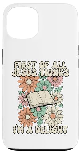 Jesus Thinks I'm a Delight �t�@�j�[�N���X�`�����t���[���� �X�}�z�P�[�X iPhone 13 �p