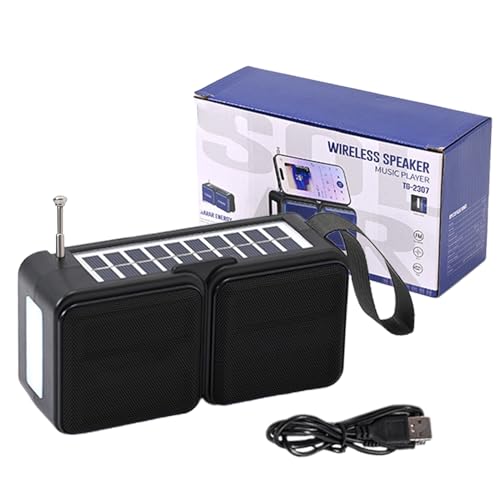 Radio portable dynamo solaire avec lampe LED d'urgence pour randonnée