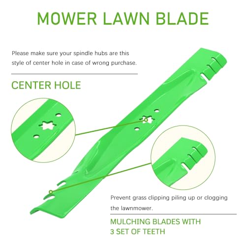 KEDAKEJI 42 Inch Blades Set for Cub Cadet MTD Troy Bilt 42\'\' Mowers for RT1 XT2 LT42 LTX1040 RZT-L42 Lawn Mower Replace 942-0616 742-0616 942-04126 942-04308-X 4PCS