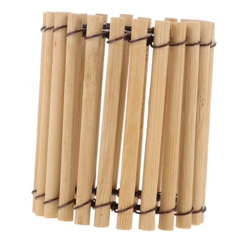 Image of jojofuny 3pcs Unique Bamboo Lampshade Abstract Chinese Style Ceiling Light Shade Lamp Cover for Bedroom Hotel Decorative Pendant Lampshade