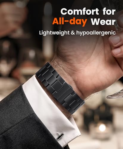 Bracelet titane réglable CRNS03-PRO pour éviter les rayures Apple Watch