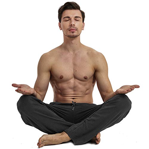 Hartpor Men's Joggers Sweatpants Athletic Yoga Pants Casual Loose Fit Running Sweat Pants With Pockets Straight Leg Dark Grey M #TOP7