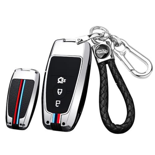 Coque de clé de voiture en métal ontto couleur argent : l'accessoire idéal pour votre Ford Ranger