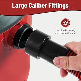 Klabb 10 Feet Dust Collection Hose Kit for Home and Shop Vacuums System with 6 Adapters of Woodworking Power Tool and Sander,Compatible with Multi-Brands Power Tool Adapter Set for Dust Collection