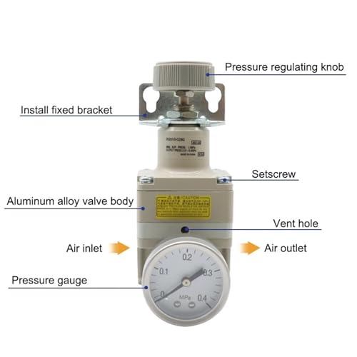 Réducteur de pression d'air de haute précision modèle IR2000-02 robuste 10mm