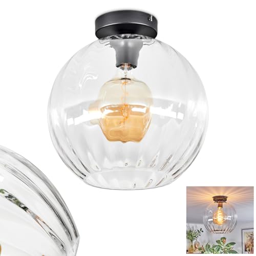Koyoto Plafonnier Boule Lumineuse Transparent 30 cm Éclairage Plafond Suspendu