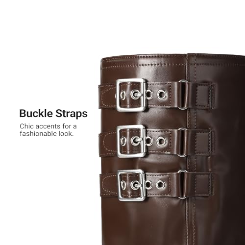 Image of DREAM PAIRS Fold-over Knee High Fashion Boots for Women