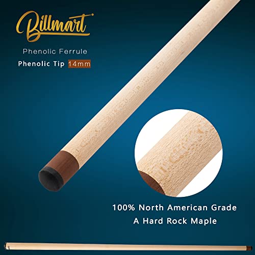 Billmart 25Oz Heavy Hitter Jump Break Cue,3-Piece Jump/Break Pool Cue Stick,25-Ounce #TOP4