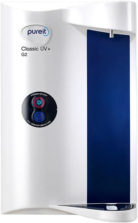 Pureit Classic G2 UV+ Water Purifier - White (Not suitable for Borewell or Tanker Water)