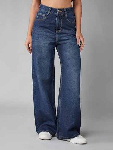Image of Dolce Crudo High Rise Wide Leg Jeans for Women