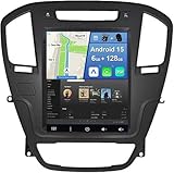 YUNTX [6GB+128GB] Android 15 Autoradio für Opel Insignia Buick Regal 2009-2013-[Integriertes CarPlay/Android Auto/DSP/GPS]-9 Zoll IPS Screen-DAB/Mirror Link/Bluetooth 5.0/360 Kamera