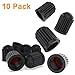 10 Pack Black Plastic Tire Valve Stem Caps with O-Ring Rubber Seal Universal Schrader Air Valve Cap Stem Covers for Car SUV Truck Motorcycle Bike