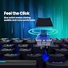 RisoPhy Mechanical Gaming Keyboard, Blue Switch USB Wired Keyboard, 20 RGB Light up Backlit Modes, 104 Key Full Size Clicky Keyboards, Anti-Ghosting/Spill-Resistant Rainbow LEDKeyboards for PC(Black)