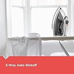 BLACK+DECKER Light ‘N Easy Compact Steam Iron, IR1020S, Stainless Steel Soleplate, Spray Mist, Anti-Drip, Auto Shutoff - Image 5
