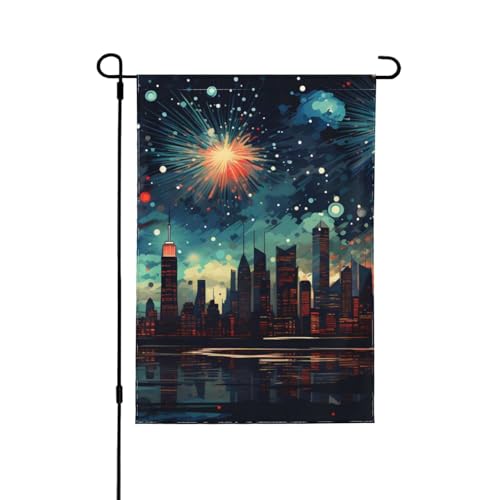 Drapeau de cour feux d'artifice pour illuminer vos soirées d'été en plein air