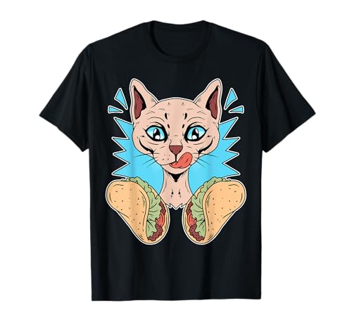 Funny Tacos Devon Rex Cat Taco T-Shirt