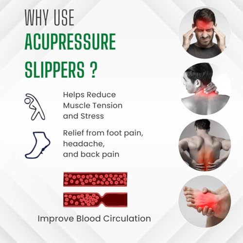 ValueLinker Acupressure Slippers Unisex Size 6 - Image 5