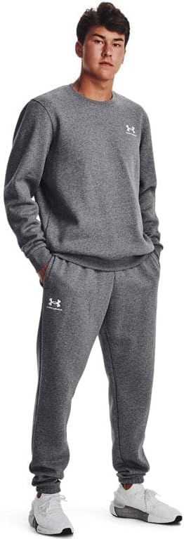 Under Armour Men's Essential Fleece Joggers, Black