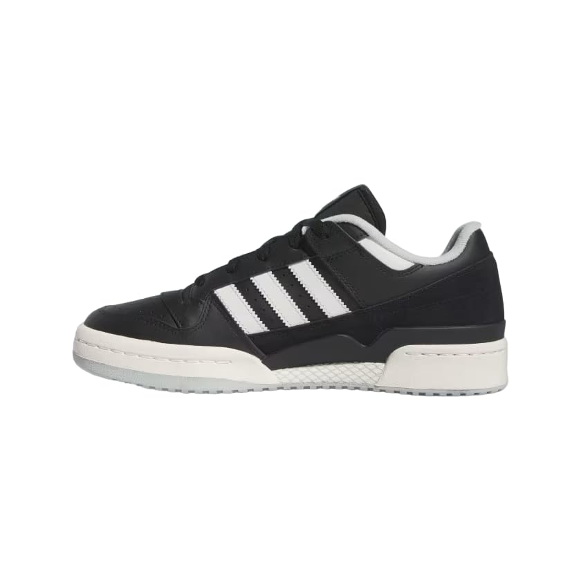 Image of adidas Originals Men Leather Forum Low CL Casual Shoe CBLACK /ORBGRY /WONSIL (UK-9)