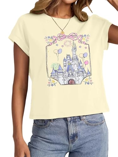 Image of Magical Shirt for Women Magic Kingdom Castle Tshirt Princess Shirts