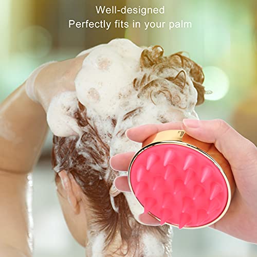 Massageador de couro cabeludo, segure facilmente Massageie o couro cabeludo Pente de silicone Limpe