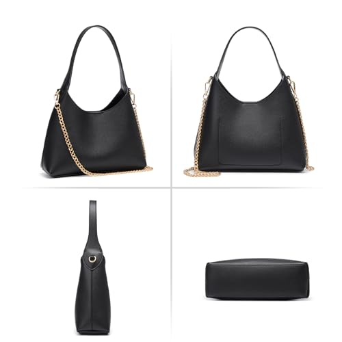 Image of Hobo Purses for Women Trendy Vegan Leather Shoulder Bags Tote Handbag Cherry Purse Retro Small Crossbody Bag