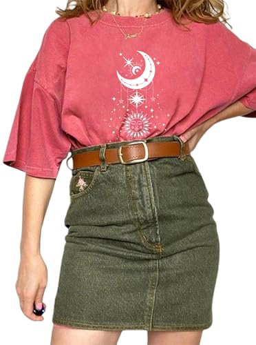 Image of Remidoo Oversized Graphic Tshirts for Women Casual Loose Fit Short Sleeve Tee