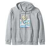 Happy Tostadora Japonesa Wave Anime Niños Kawaii Estética Sudadera con Capucha