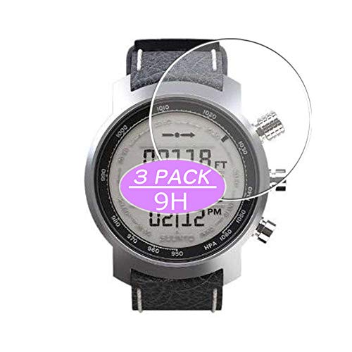VacFun 3 Piezas Vidrio Templado Protector de Pantalla, compatible con Suunto Elementum Terra, 9H Cristal Screen Protector Película Protectora NuevaVersión
