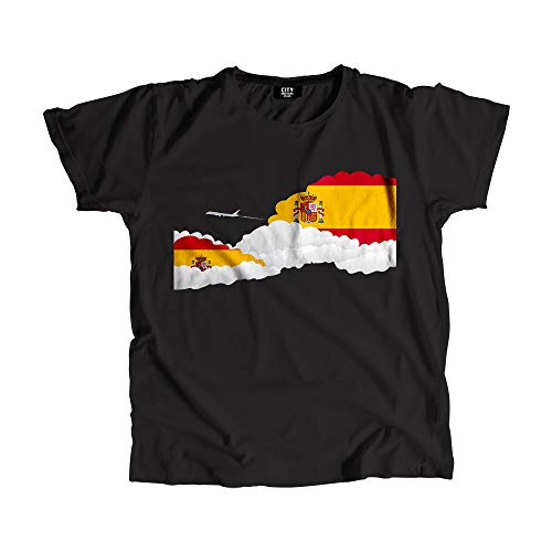 T-shirt Espagne avion pour homme et femme en coton