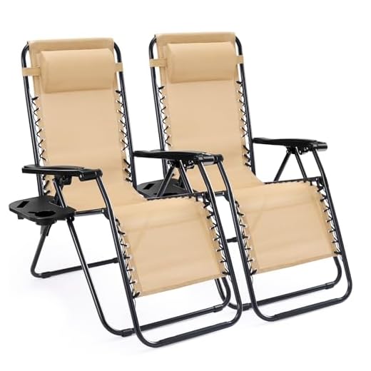 Sweetcrispy Portable Zero Gravity Chair Set