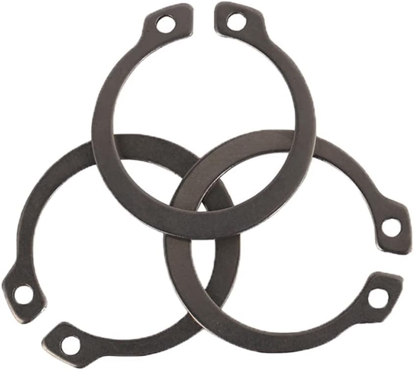 External circlip, 1-30PCS M3-M30 C-Clip Washer Shaft 65 Manganese Steel Circlip Retaining Ring Bearing Retainer(M8 30pcs)