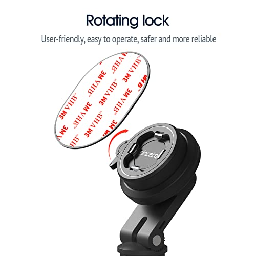 Sincetop Motorcycle Phone Mount,Bike Cellphone Holder With Vibration Dampener Module,Bicycle Out Front Handlebar Mount For Mountain Bike,Scooter,Electric,Mtb And Road Bike #TOP4