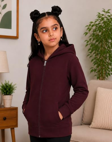 Image of ADBUCKS Girl's Cotton Hooded Sweatshirt
