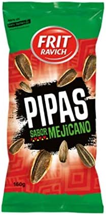 Pipas Grilled Sunflower Seeds Mexicana Fried Ravich 160 g – Pack of 2