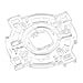 uxcell GT-8F Inner Square Restrictor Plate Gate 4/8 Way Arcade Game Machine DIY Parts Replacement for JLF Joysticks