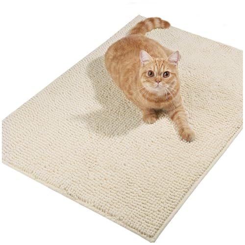 猫砂マット 特大 60x90cm, 猫マット 猫砂除去マット 猫の足にぴったりの柔らかさ 猫砂マット 特大 洗える 掃除簡単 猫 トイレ 砂飛び散り防止