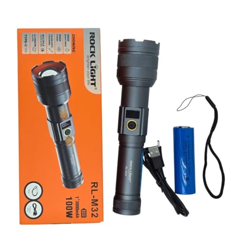 Add RL-M32 Long Range LED Torch Light 100W - Image 2
