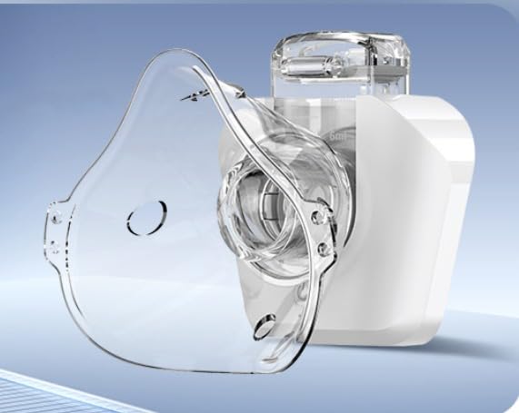 Image of Portable Rechargeable Nebulizer Machine for Kids & Adults with Mask | Quiet Handheld Mesh Inhaler for Fast Asthma, Cough & Breathing Relief at Home or Travel