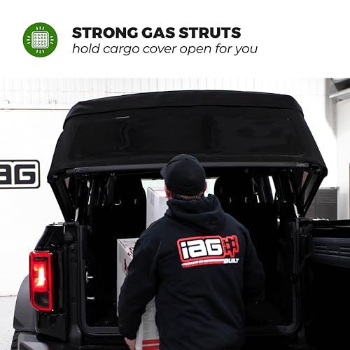 IAG V2 EZ-Lift Soft Top Assist Strut System for Ford Bronco 2021-2022 4 Door w/OEM soft top, Made in USA - Thumbnail 4